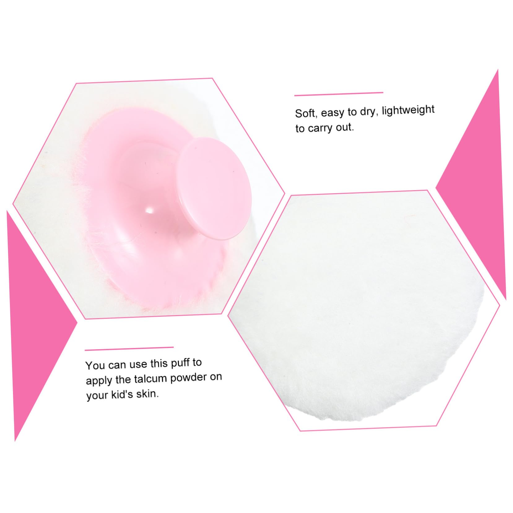 POPETPOP 4 Pièces Éponge En Poudre Houpette Houppette En Peluche Poudres De Houppette Pour Pour Le Corps Houppette Pour Le Corps De Bébé Lavable Poudre Minérale Nouveau Née