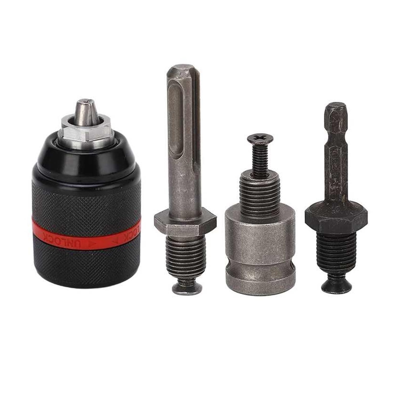 Uchwyt wiertarski Bezkluczowy samozaciskowy 1/2 cala 2‑13 mm Zakres mocowania Narzędzie do szybkiej wymiany Uchwyt adaptera wiertła (Color : Hex 63mm Length)