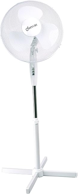 DIVCHI 16-Inch Oscillating Pedestal AIR Cooling Electric Fan EXTENDABLE Adjustable Stand, Stay Cool 3 Speed (Pack of 1)