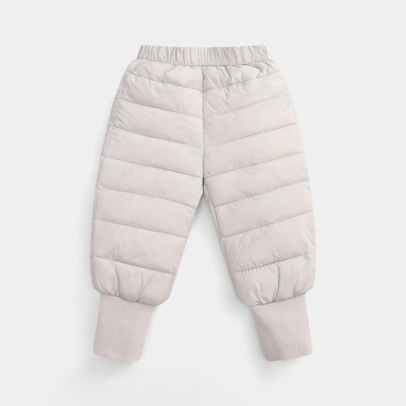 Generisch Baby Jungen Mädchen Daunen Schneehose Winddicht Warm Hose Leichte Winterhose (Grey, 18-24 Months)