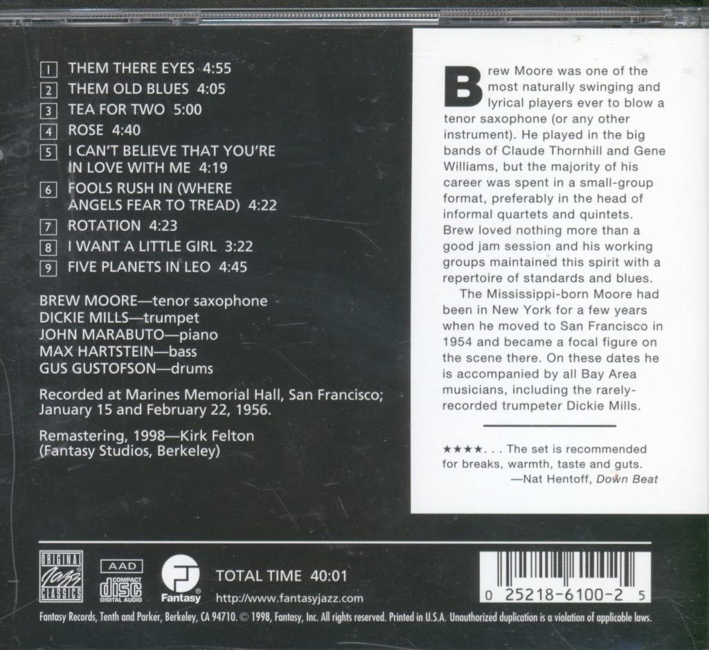Brew Moore Quintet