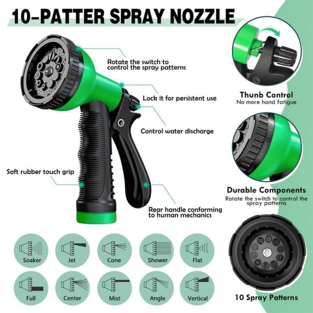 Tubo da giardino in metallo, design anti-piega e resistente