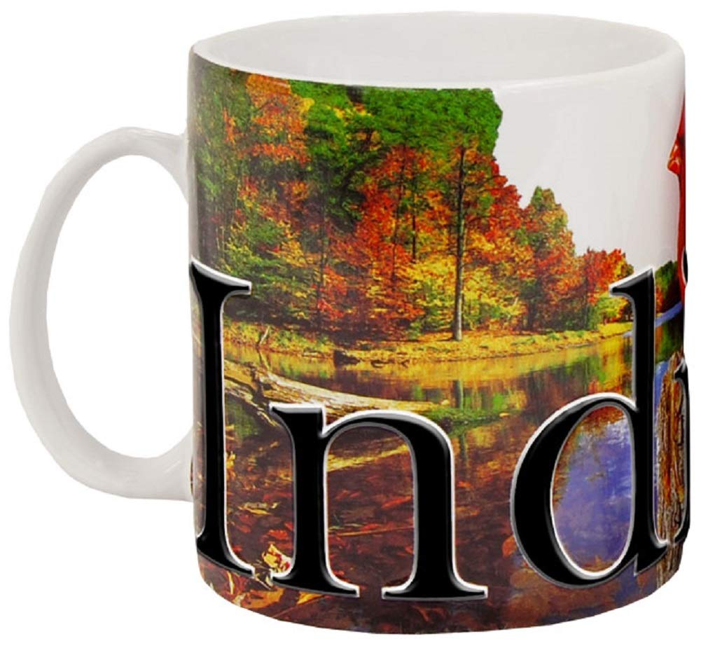 Americaware Indiana 18oz. Color Relief Coffee Mug