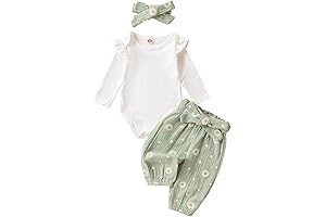 Adorable Daisy Delight Romper for Little Princesses (0-3 Months)