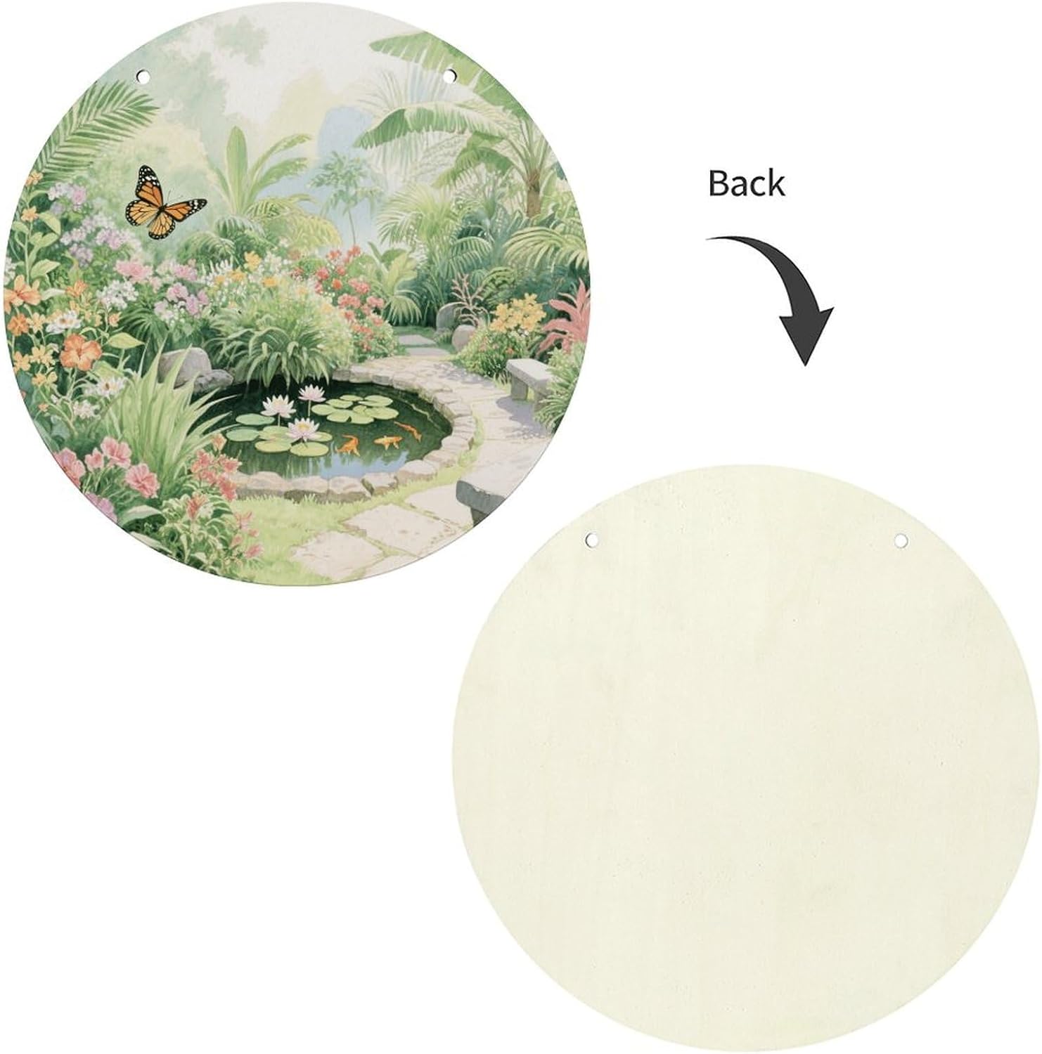 Tropical Garden Painting Wood Painting