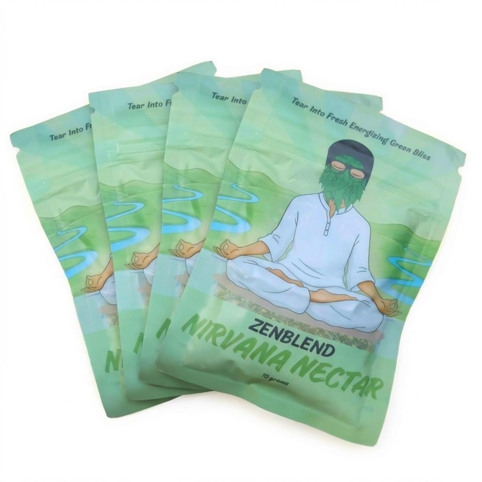 ZenBlend | Nirvana Nectar | Herbal Smoking Blend | Minty Floral Mix | Pack of 4-image-16