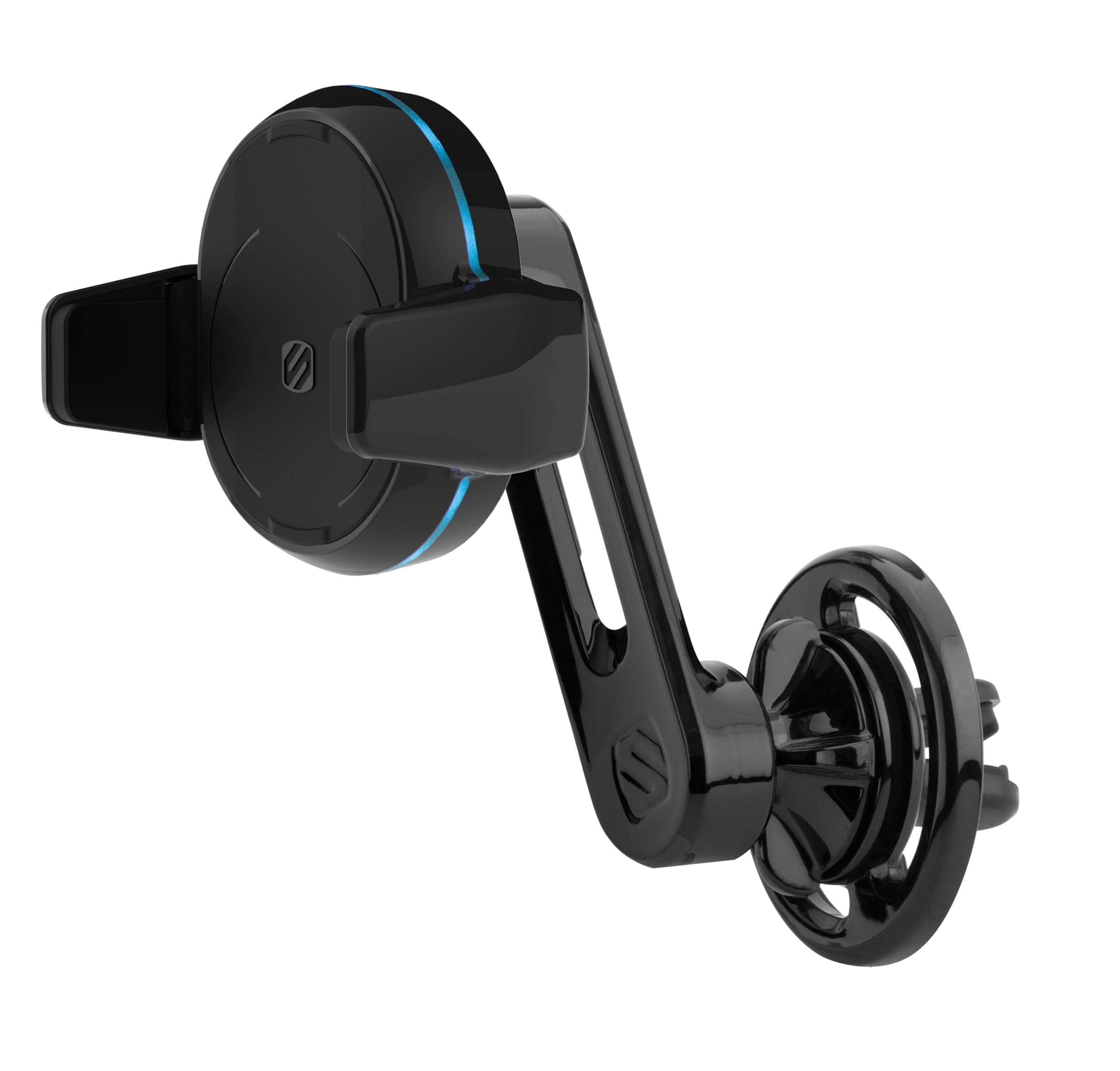 SCOSCHE | Sense & Grip Wireless Charging Vent Mount 5w,7.5w, & 10w Fast Charging Qi | Quick, Convenient & Hands-Free Mount | Car, Home & Office Essential | Universal Phone & GPS Mount