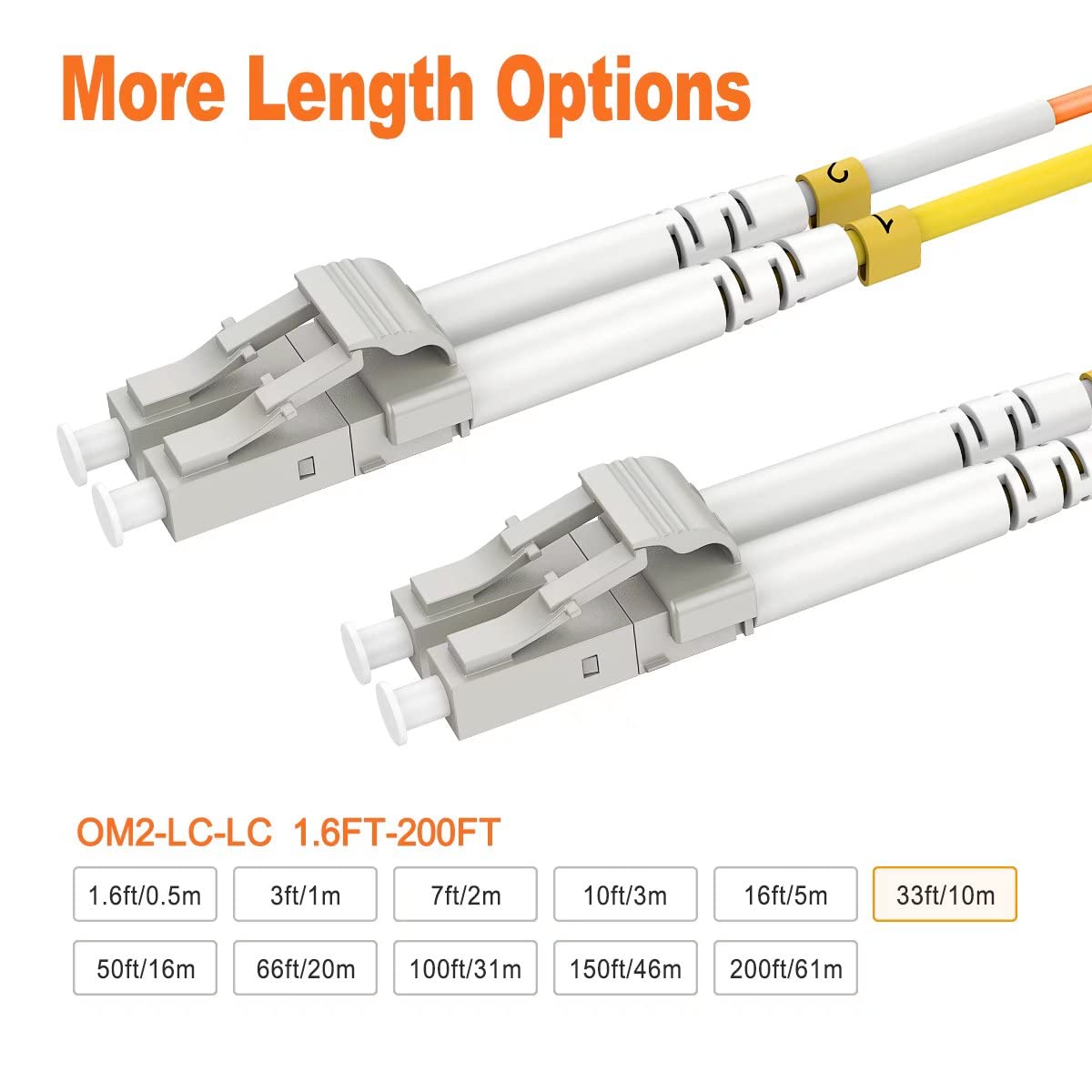 RamboCables Câble Fibre Optique OS2 LC-LC Duplex Monomode 10m – Blindé Intérieur/Extérieur, 10G/40G/100G, 9/125µm LSZH 3.0mm Noir