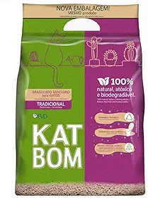 KatBom - Granulado Sanitário Natural, Marrom