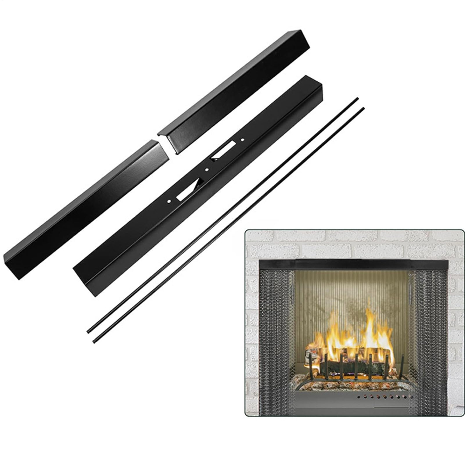 Kit parascintille da Kit fissaggio | Design in rete , stile rustico da fattoria, facile da installare, adatto per casa, appartamento, soggiorno e fattoria