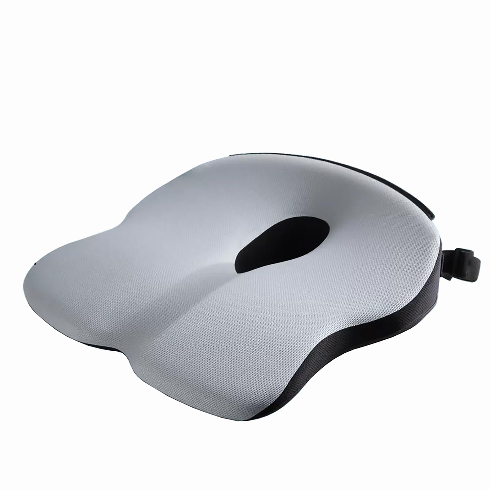 Coussin de chaise et siège de voiture lavable gris en mousse à mémoire de forme 10 cm