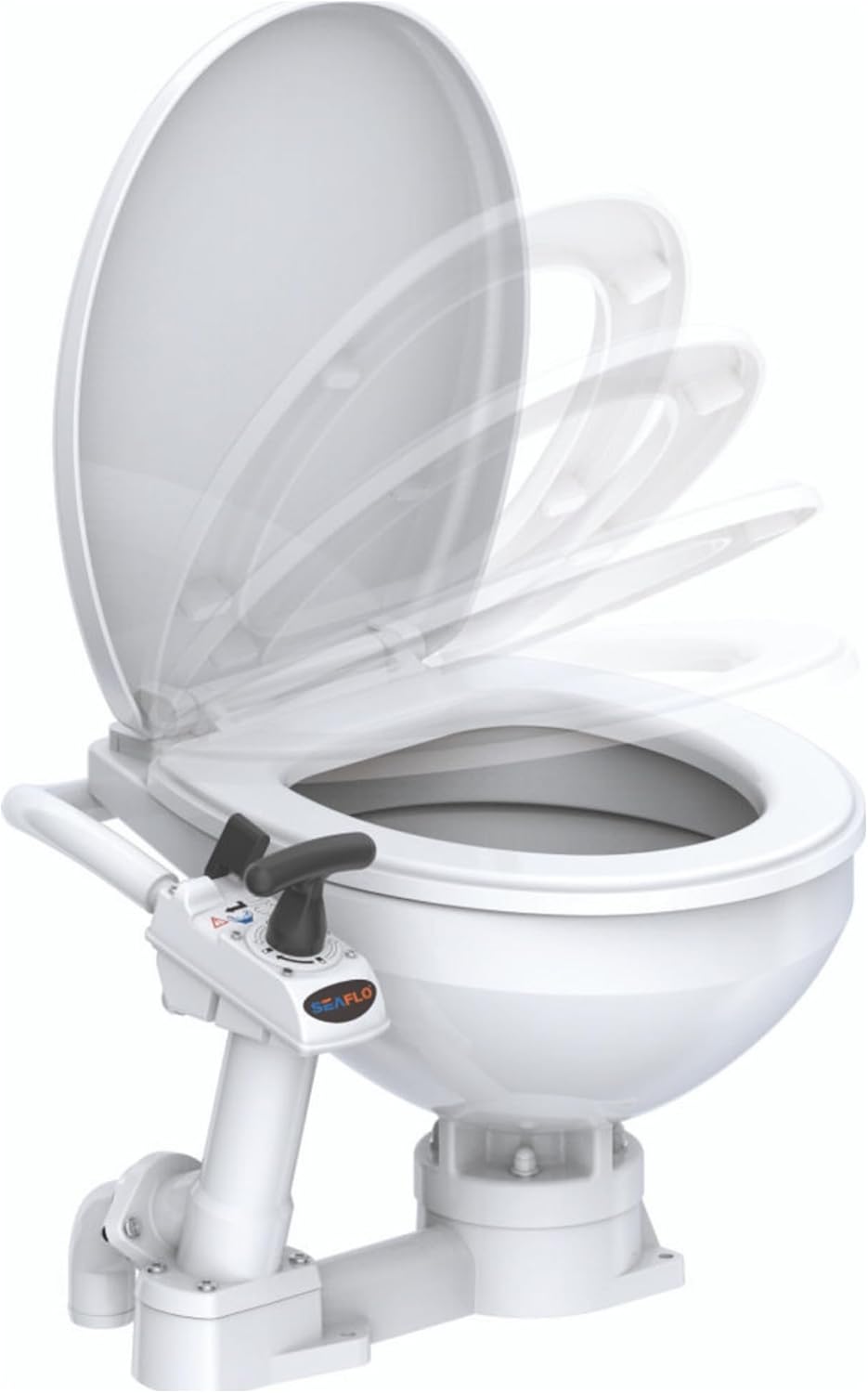 SEAFLO Manually Operated Marine Toilet Head