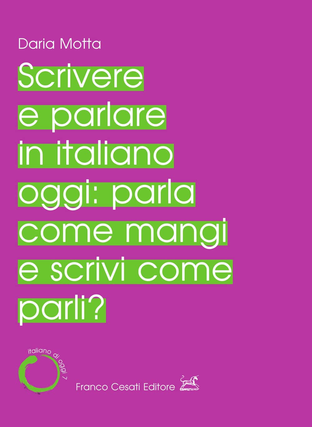 Scrivere E Parlare In Italiano Oggi: Parla Come Mangi E Scrivi Come Parli? - 4