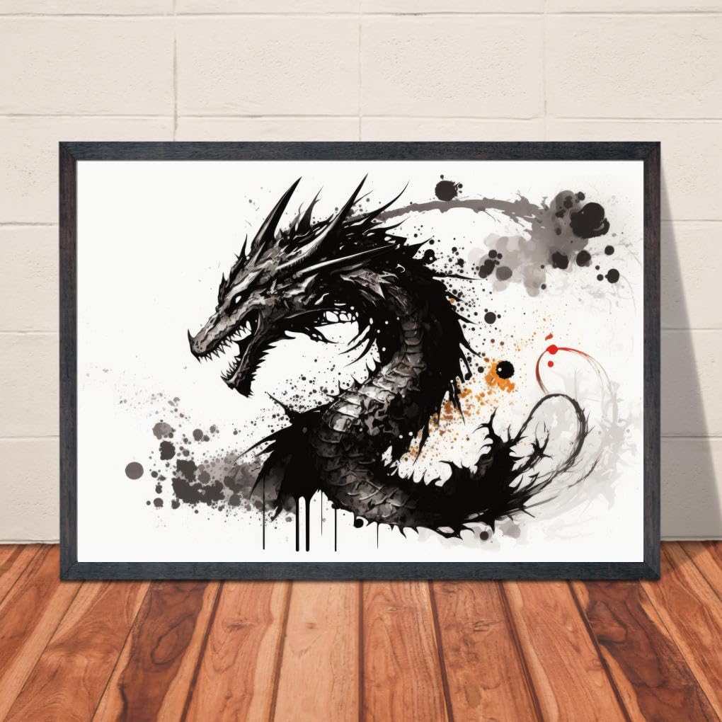 Amazon.co.jp: 【GAWZ JAPAN】A4・A3ポスタードラゴン 竜神 干支
