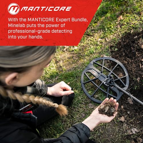 Image of MINELAB MANTICORE Metal Detector Professional Bundle for Adults with PRO-FIND 40 Waterproof Pinpointer & Universal Metal Detector Carry Bag