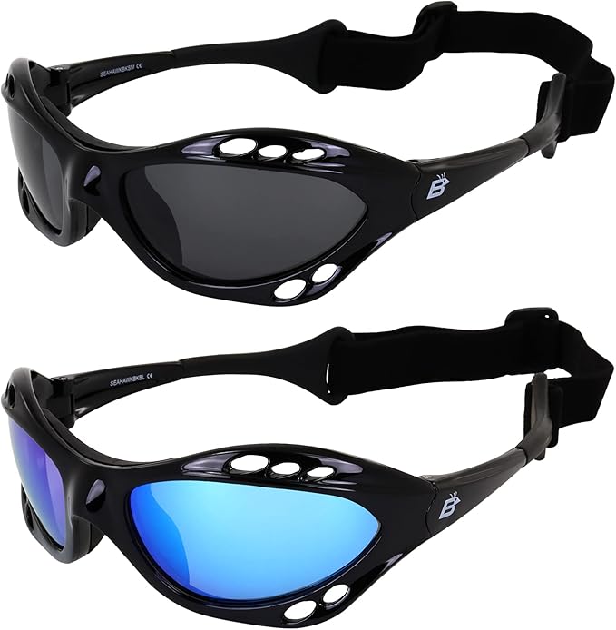 Birdz 2 Pair Seahawk Polarized Sunglasses Floating Jet Ski Goggles