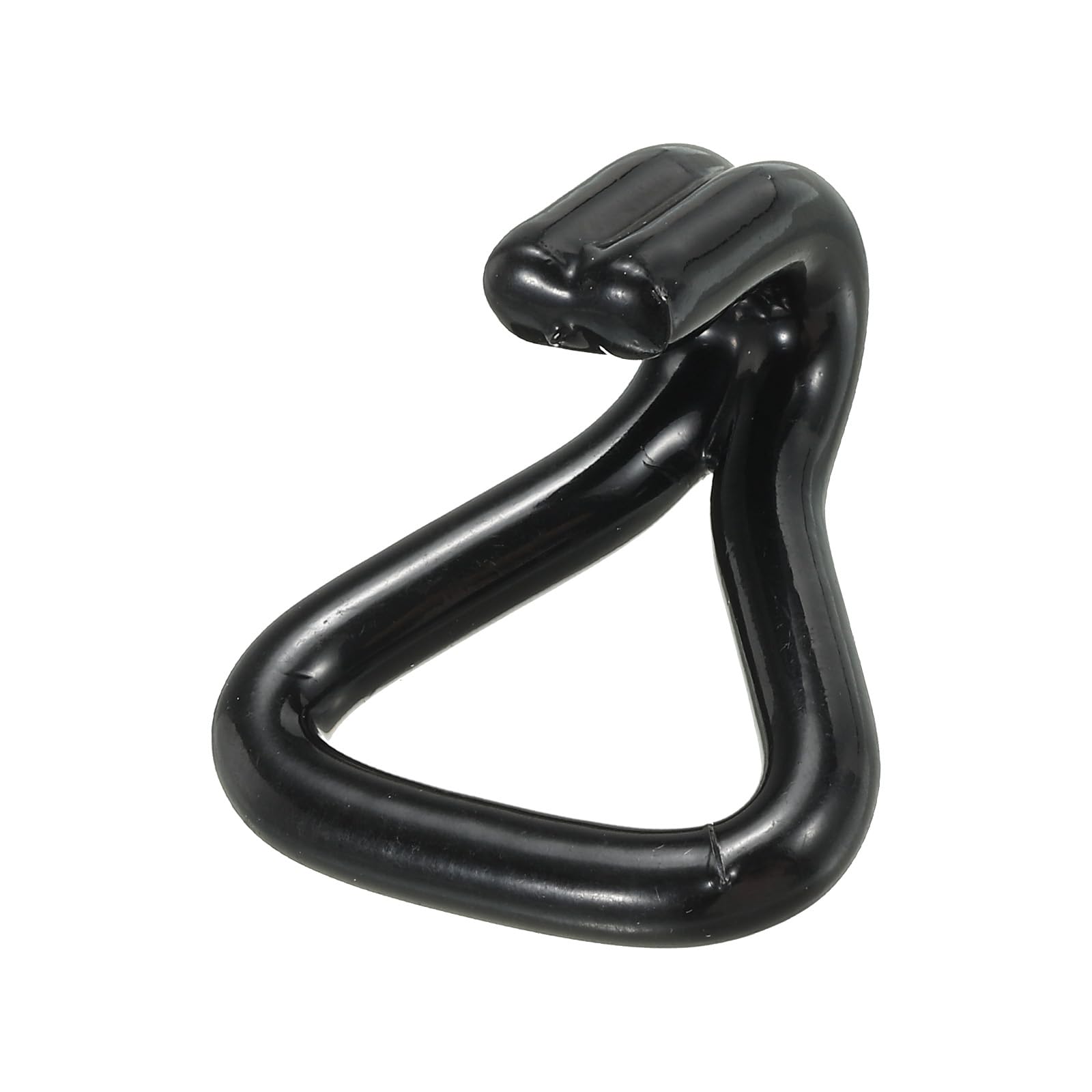 QUARKZMAN Gancio per Cinghia a Doppia J a Cricchetto Carico 1763 Libbre per 1" Cinghia di Ancoraggio Auto Camion Rimorchio 2 Nero Plastic Coatingpz
