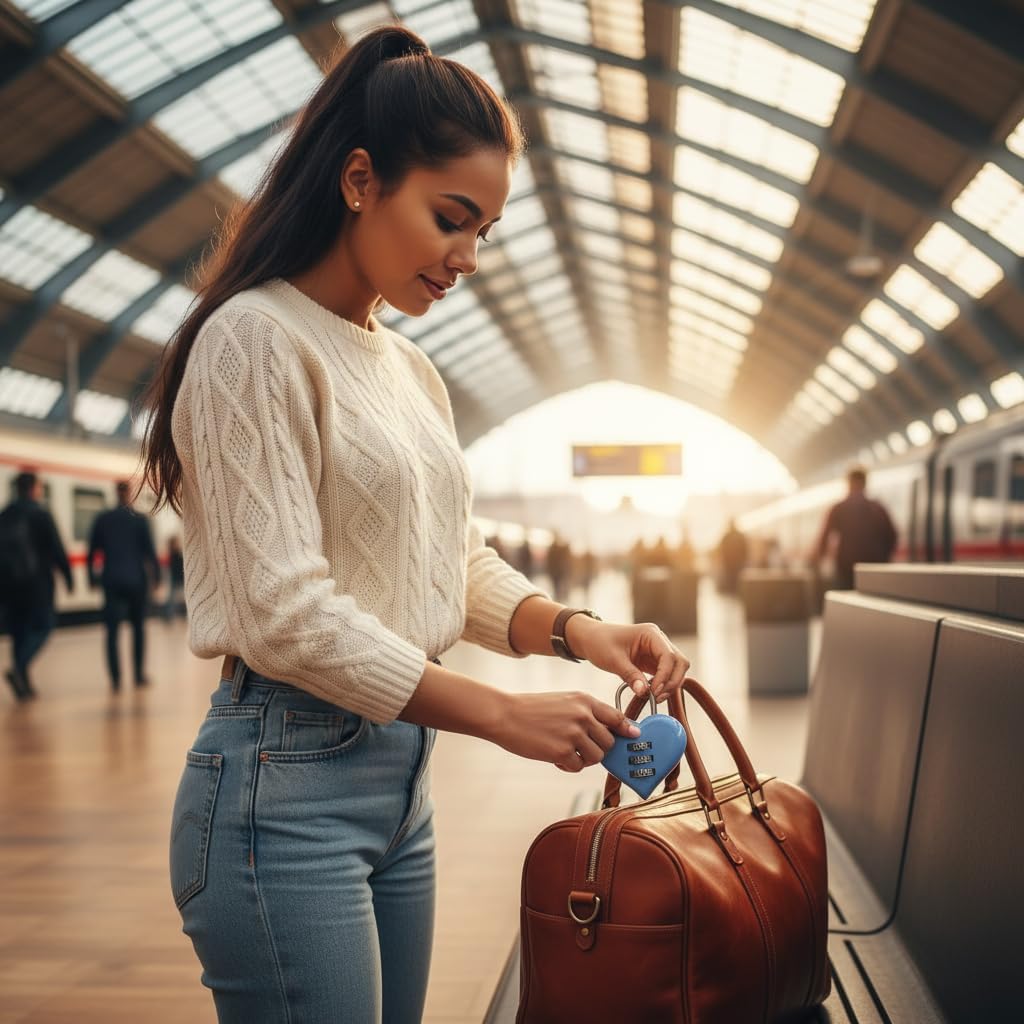 2 Pcs 3 Digit Combination Padlock Heart Combination Locks, Code Lock Mini Luggage Locks Love Locker Lock Cute Combo Locks for Backpack Luggage Lockers Jewelry Boxes, (Pink & Blue)