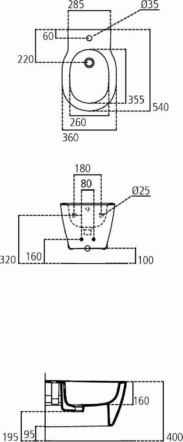 Ideal Standard Bidet SOSPESO Connect Bianco EUR
