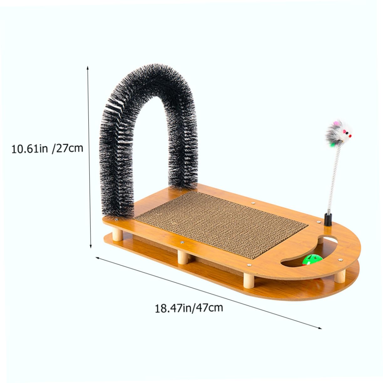 Toyvian Griffoir pour Chats Et Chatons Jouet Circuit à Balles Tapis Résistant à Usure Pratique Et Ludique pour Chats