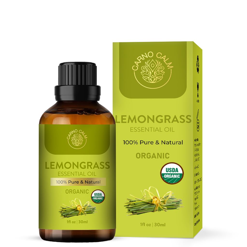 Lemongrass Essential Oils For Diffuser |100% Pure and Natural Lemon Grass Oil | for Hair Massage Spray Aromatherapy and Skincare | 30ml
