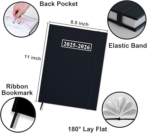 Miniatura 2 de Agenda 2024  Agenda semanal 2024 de 8.5 x 11 pulgadas, de enero de 2024 a diciembre de 2024, agenda semanal y mensual 2024 con cubierta de tela,