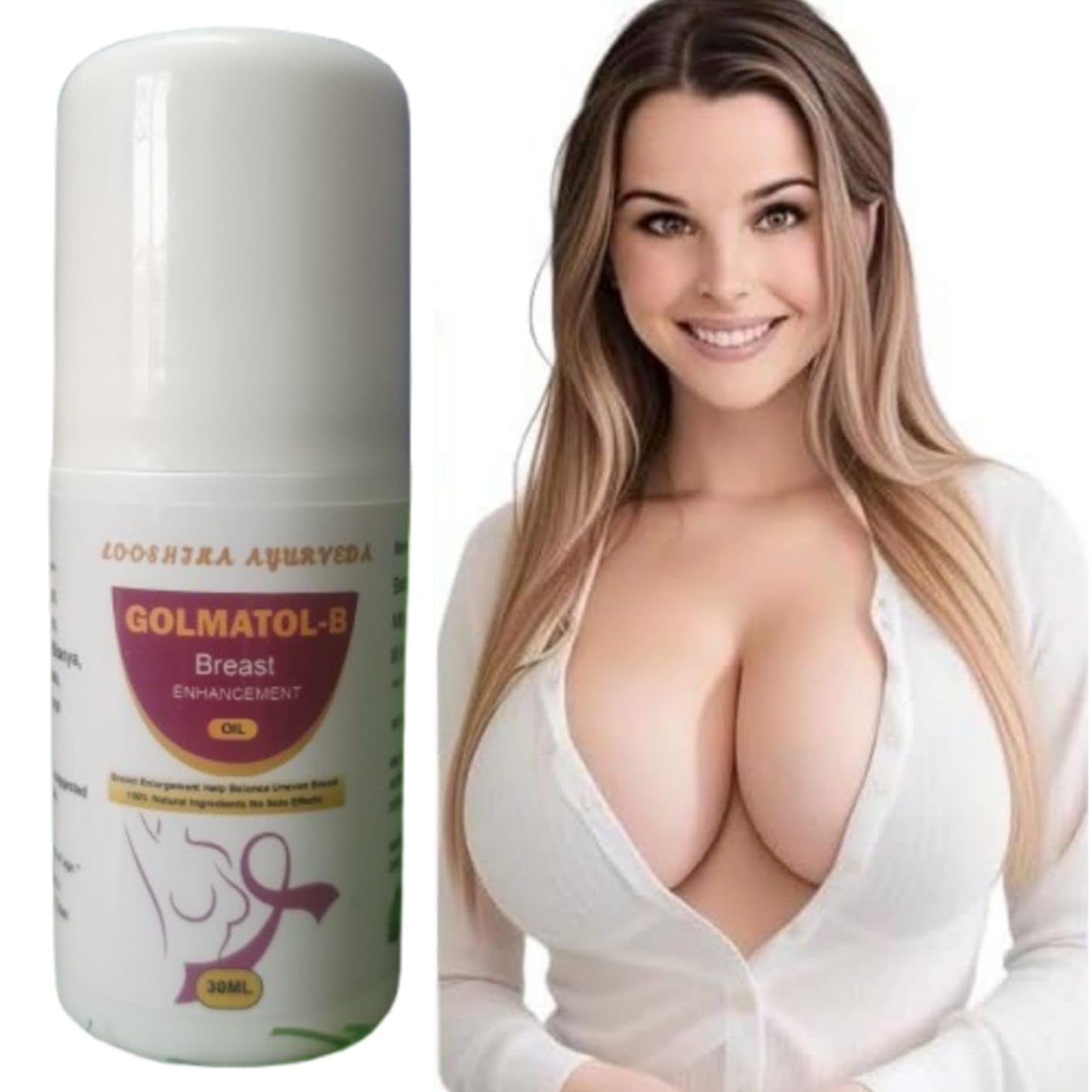 Ayurvedic Massage Oil for Women | Supports Skin Firmness, Elasticity & Nourishment | Natural Herbal, Paraben-Free & Chemical-Free | 30ml | Roll On Bottel-image-46