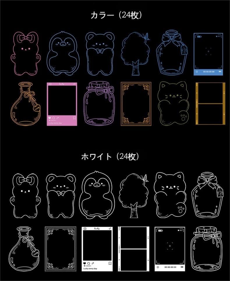 Amazon | LAMEILAドライフラワーのしおり 48枚セット 押し花キット