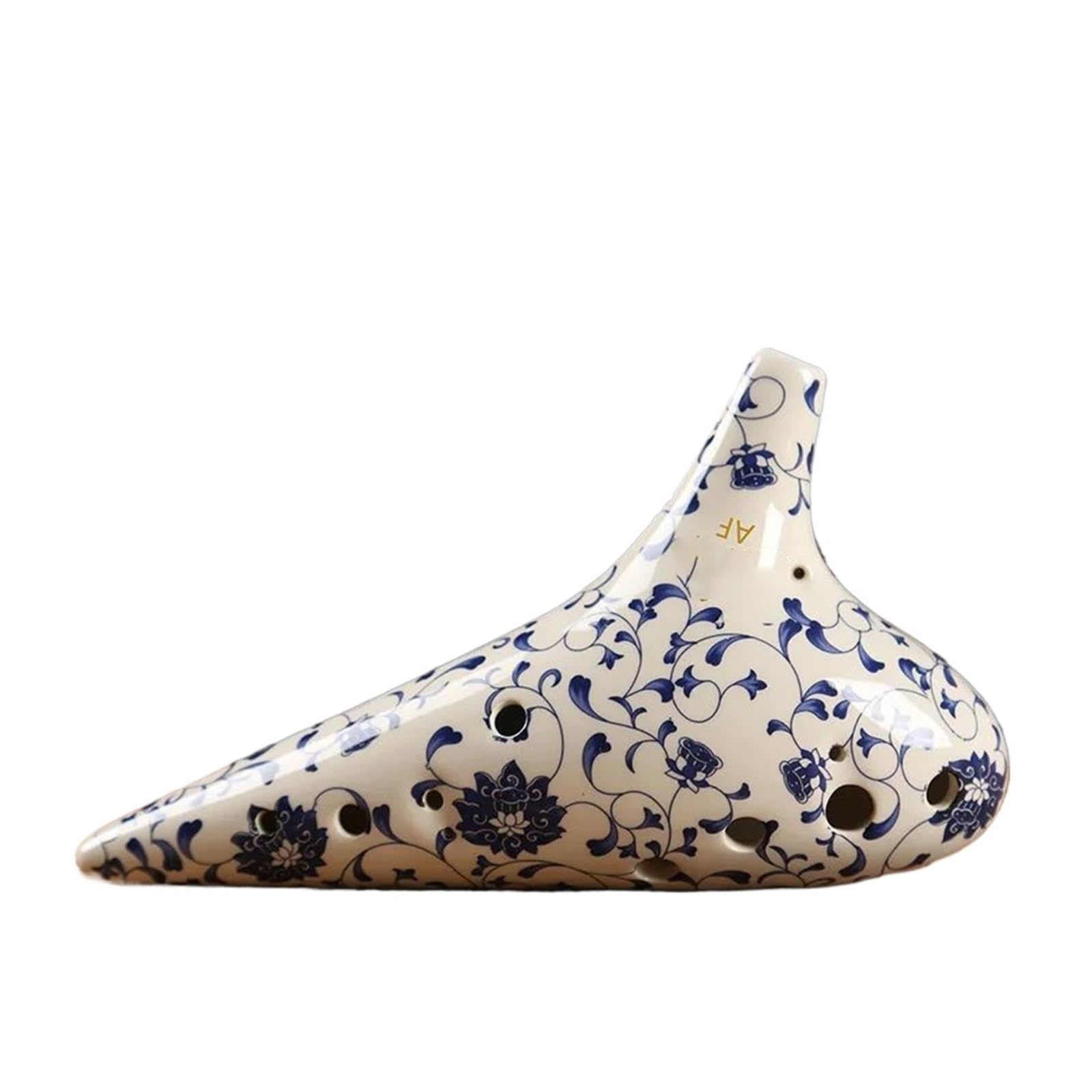 instrument ocarina Ocarina en porcelaine bleue et blanche 12 trous Alto AF en céramique flûte chinoise du temps Instrument professionnel
