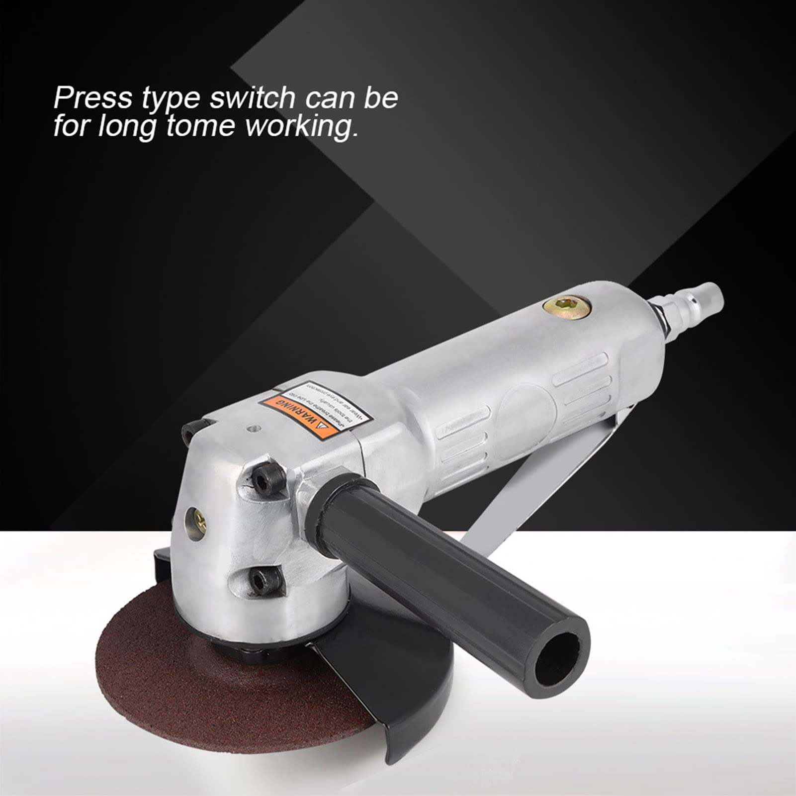 Almohadilla de Lijado para Amoladora Angular, Herramienta de Rectificado Neumático de 4 Pulgadas, 11000 Rpm, Consumo de Aire de 6 Scfm, para Desbarbar y Rectificar