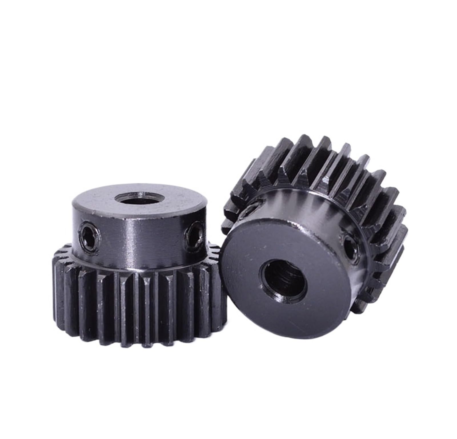 Bevel Gear Pinion Hardware Mechanical 1pcs 1M 15T-38T Spur Gear Pinion Bore 8mm Model 1 Motor Gear with Step OD 14mm-40mm Carbon Steel Blackened(38 Teeth)