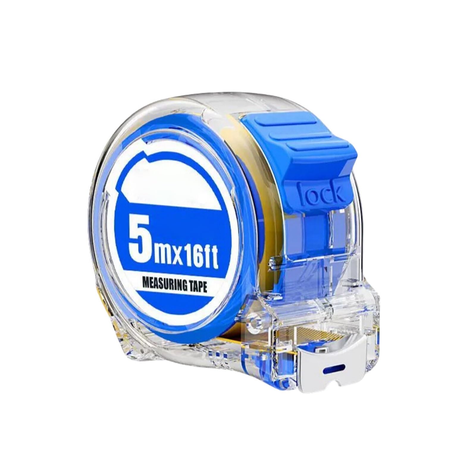Cinta métrica compacta y Flexible con Doble Escala y Gancho de compensación de Cero