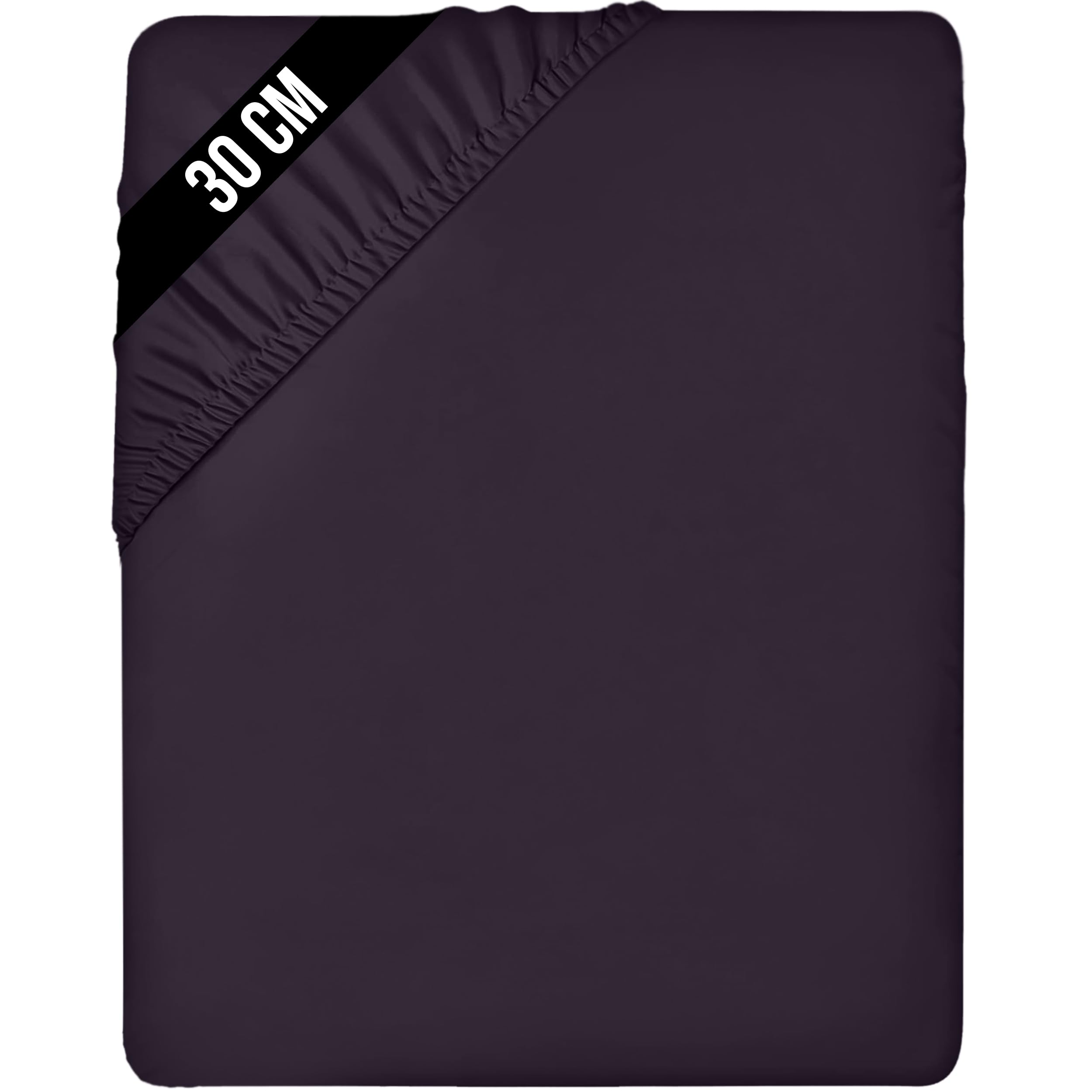 Utopia Bedding Purple Fitted Sheet Super King,