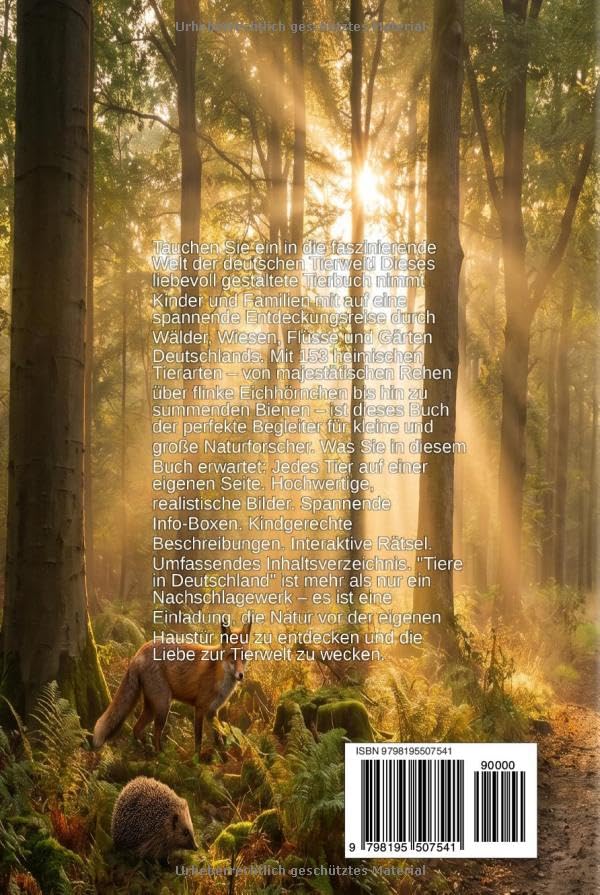 Tiere in Deutschland: Das große Entdeckerbuch für kleine Naturforscher (German Edition)