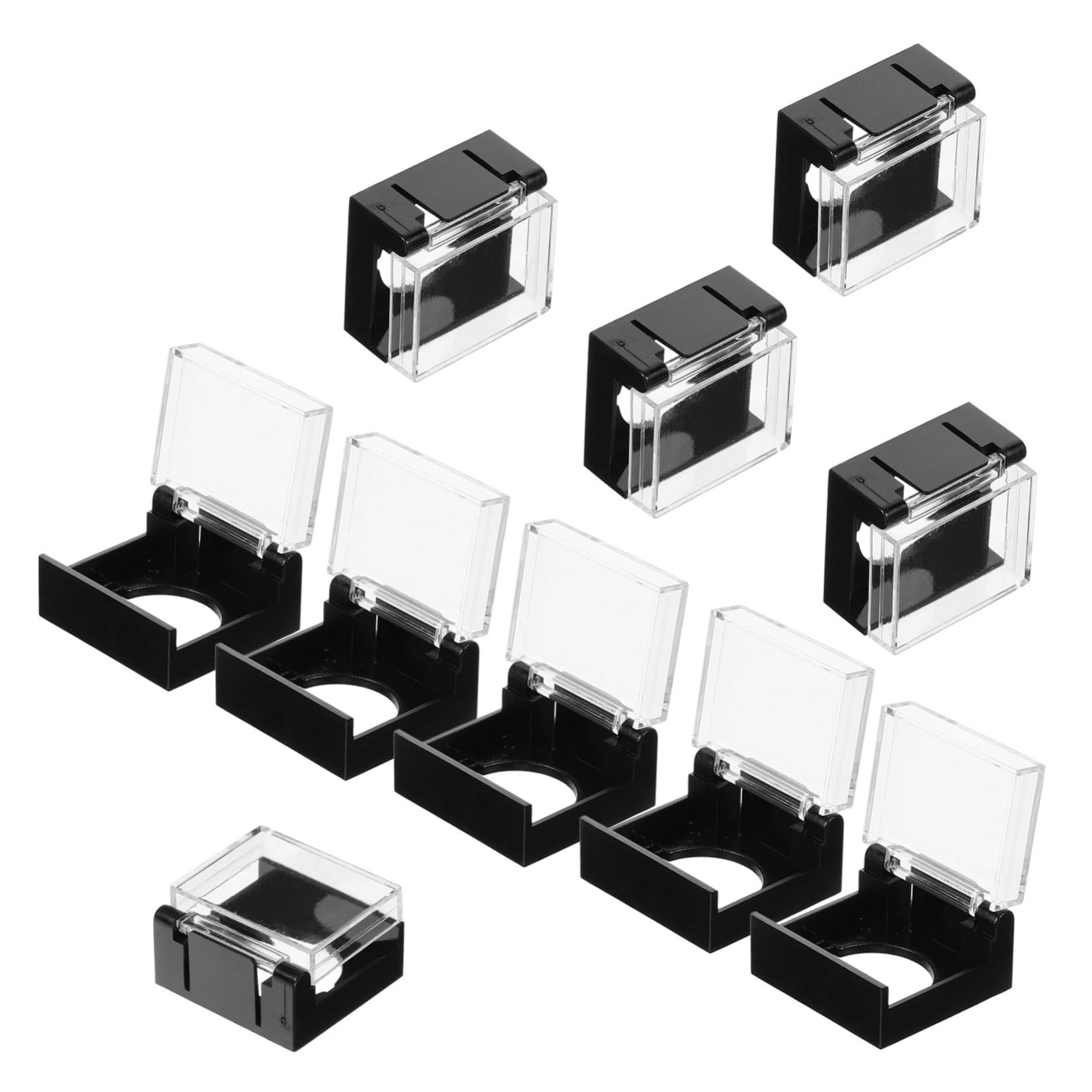 ARTIBETTER Guard Covers for Push Buttons 10pcs Push Button Guards Shield Protectors 16mm Plastic Protectors