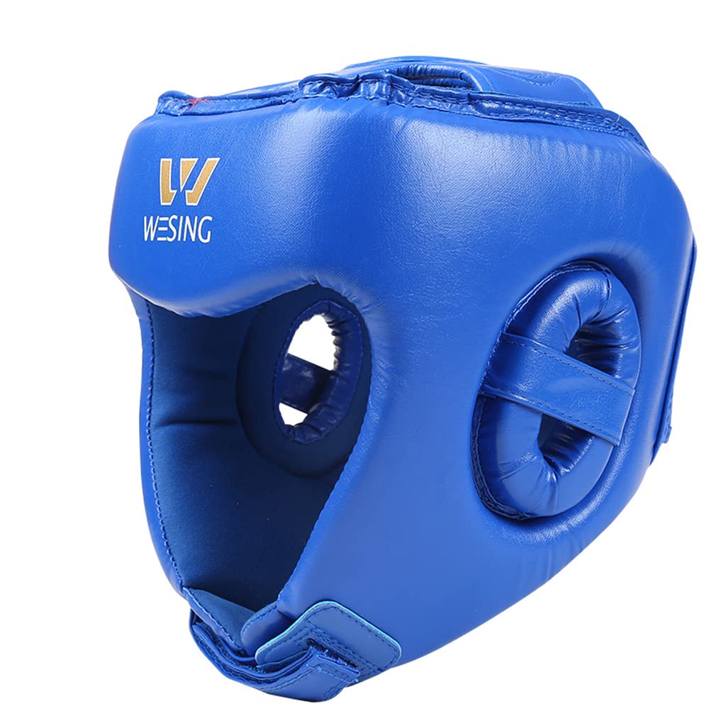 WESING Martial Arts Protective Gear 6 Pcs Set for Training (Blue, XXL)