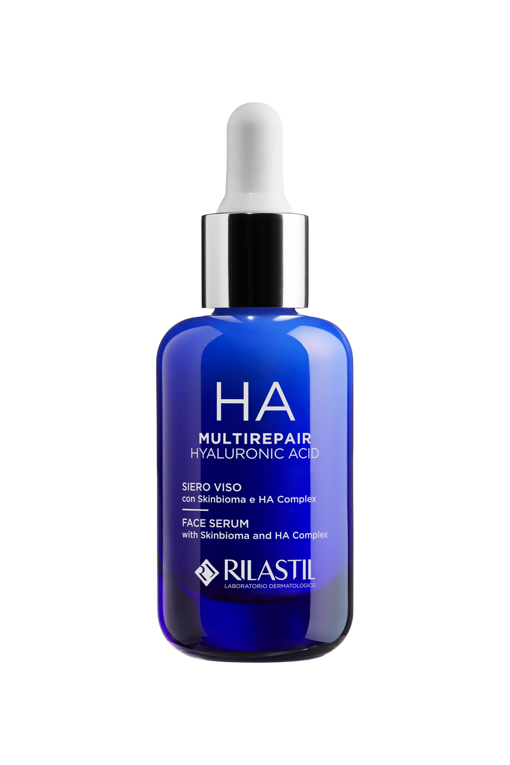 Rilastil Multirepair HA Gesichtsserum Hyaluronic Acid, feuchtigkeitsspendend, aufpolsternd und Anti-Falten, mit Hyaluron- säure, Pre- und Postbiotika, 30ml