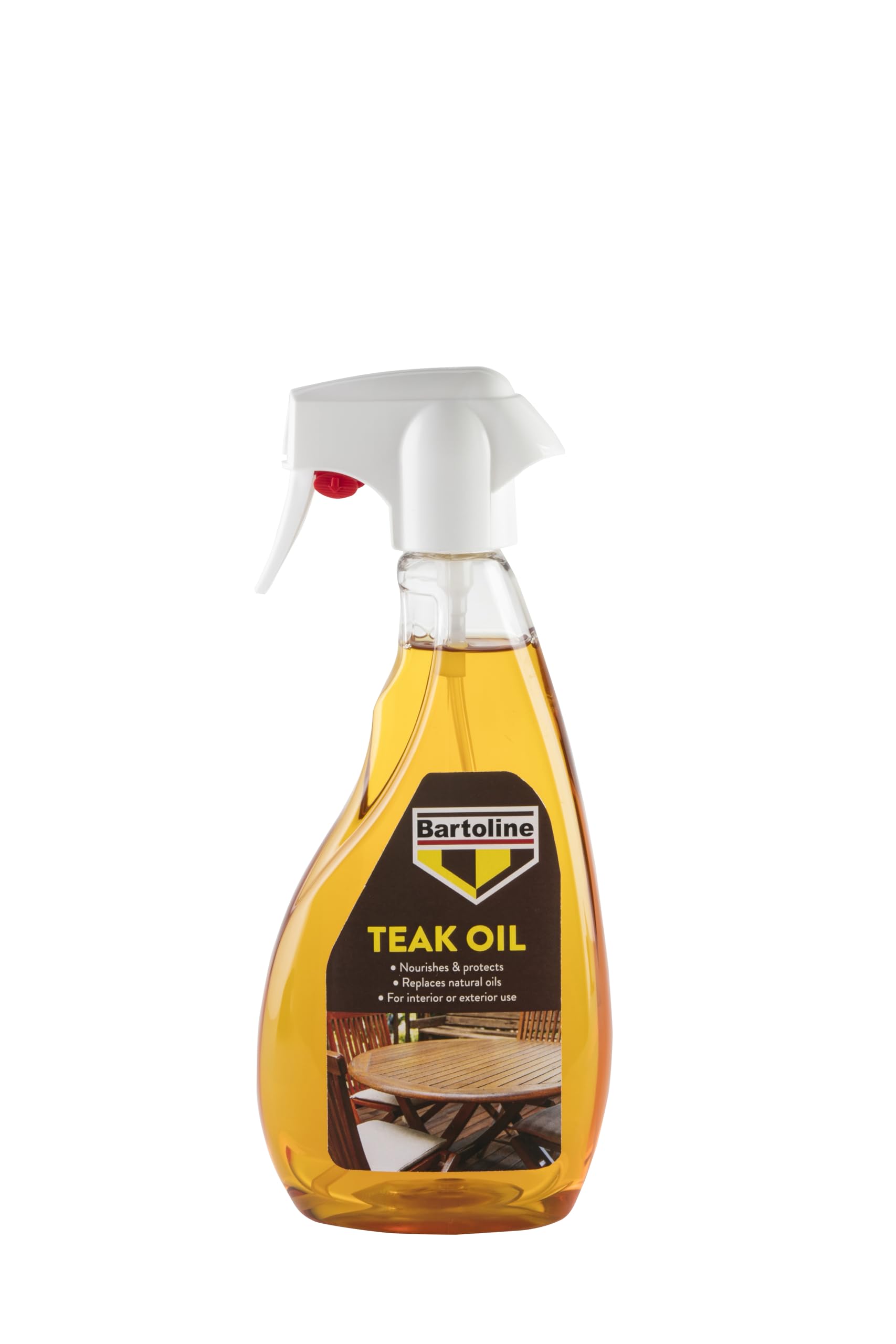 Teak Oil Trigger Spray 500ml – Deep Penetrating Wood Oil for Outdoor & Indoor Furniture Garden Furniture, Hardwood Protection & Teak Care