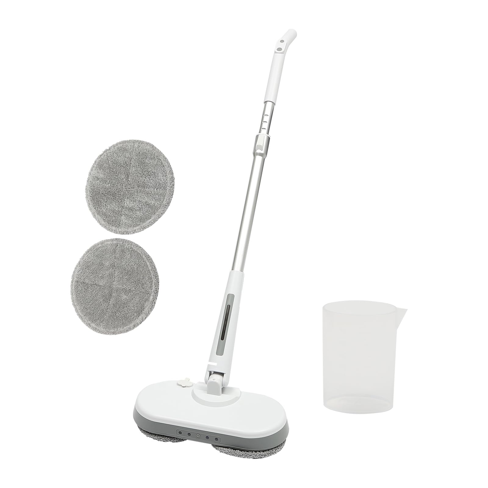 Mopa eléctrica para suelos, Trapeador de Piso, Limpia Suelo, Recargable, con función de pulverización y LED, 350 ml, adecuada para suelos de madera dura, suelos de hormigón