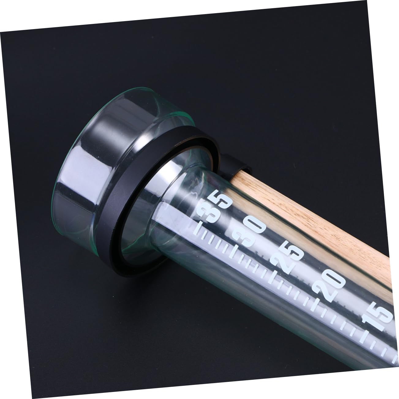 2 Stück Outdoor Messgeräte Thermometer Regenmesser aus Kunststoff