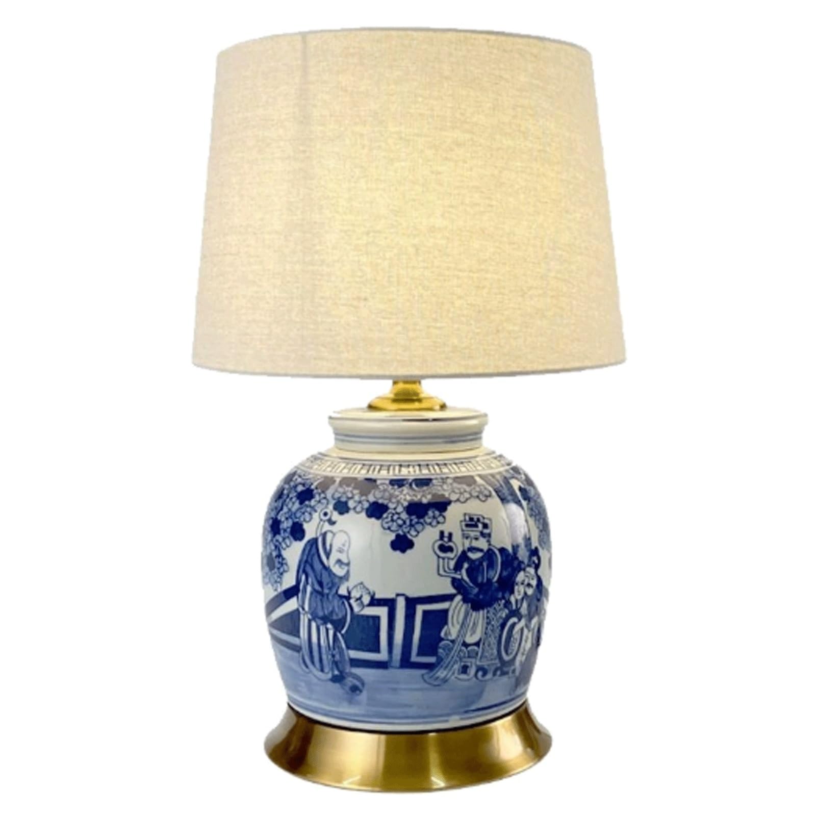 Ceramiczna lampa stołowa, lampka nocna, abażur z tkaniny, nowoczesna lampka nocna do sypialni, salonu, herbaciarni lampa biurkowa(kolor3)