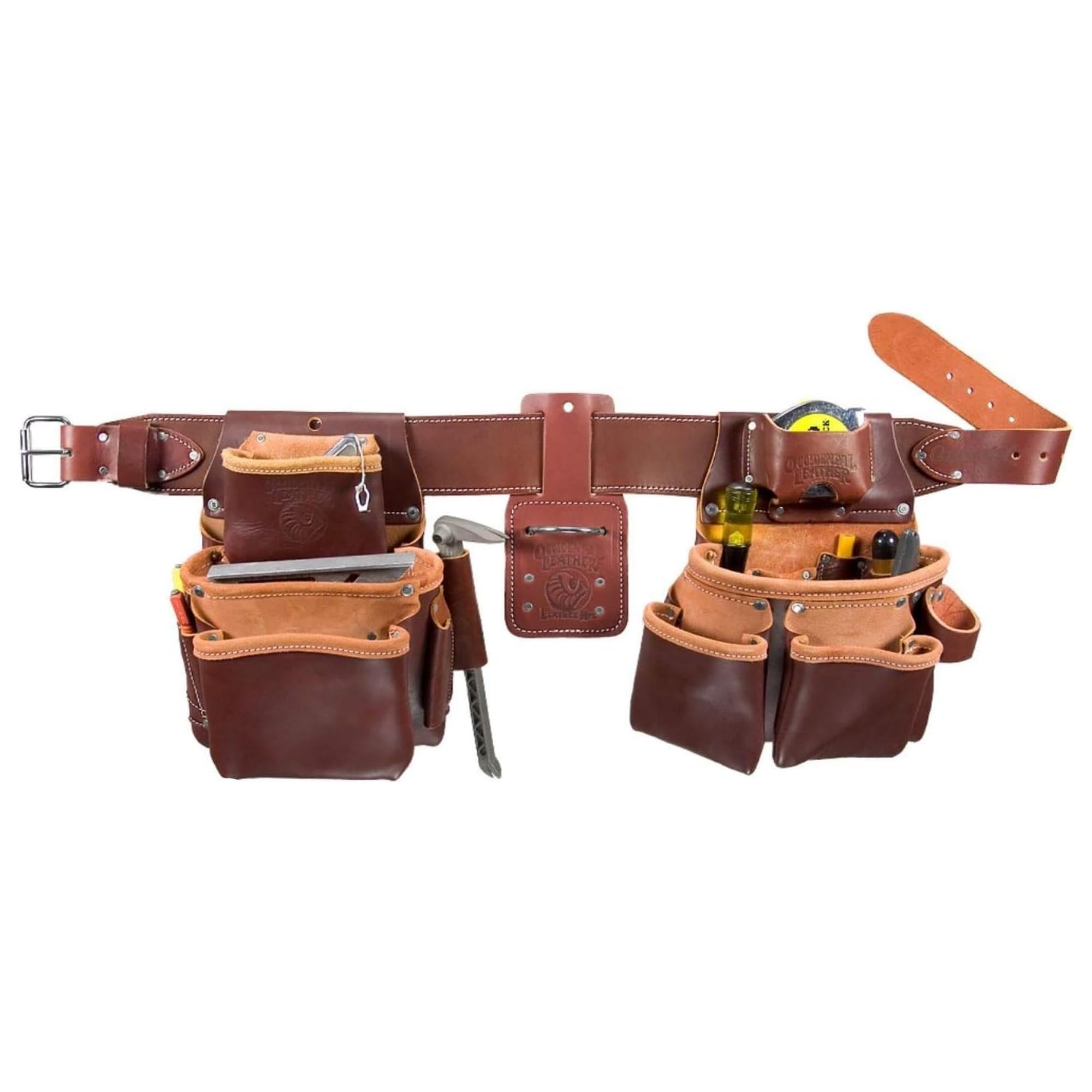 Occidental Leather 5080DB LG - Cinturón portaherramientas, bolsillos exteriores dobles, talla L