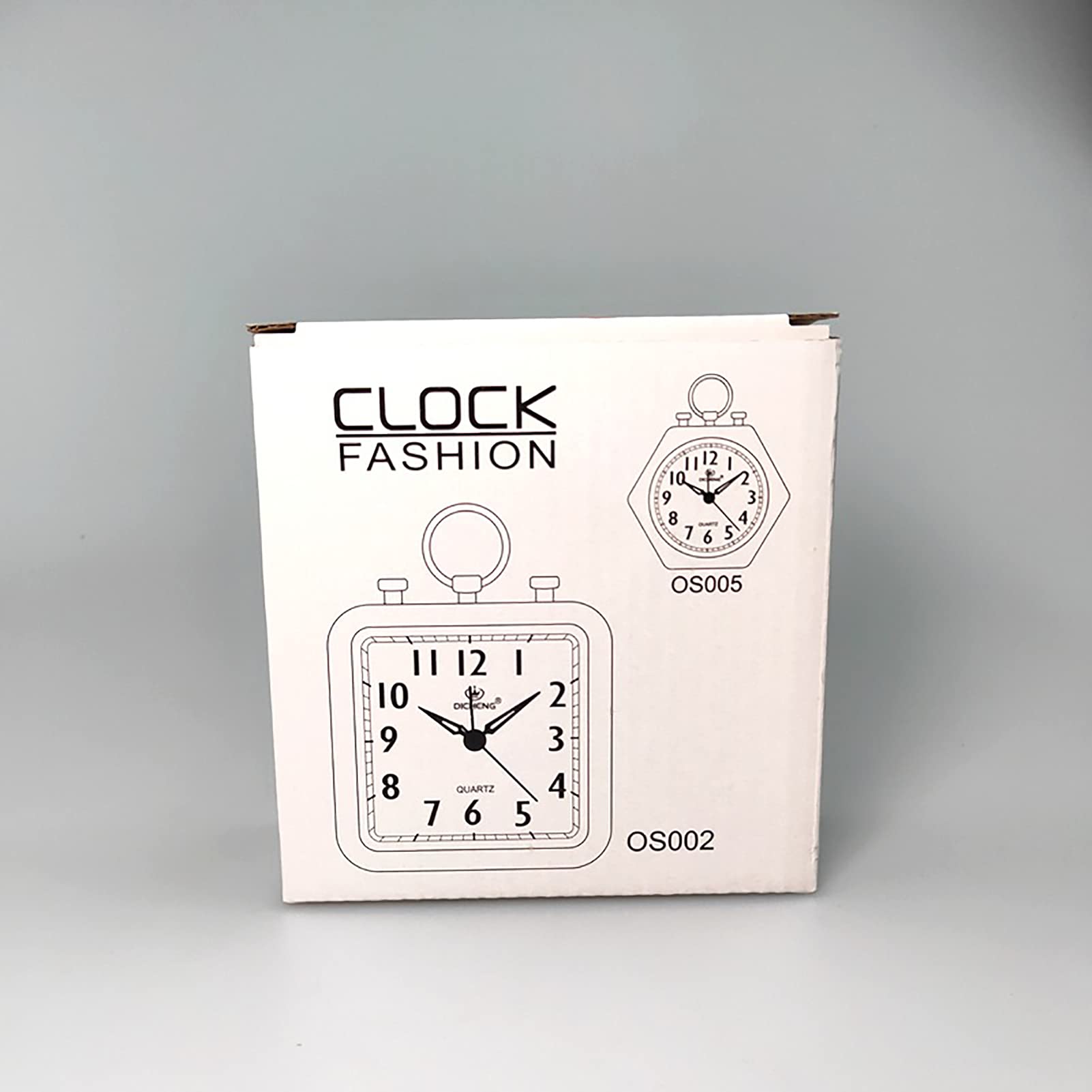 Reloj Despertador pequeño de Metal, Mini Despertador Digital de mesita de Noche, Mecanismo de Cuarzo, silencioso, sin tictac, para niños, Color Azul