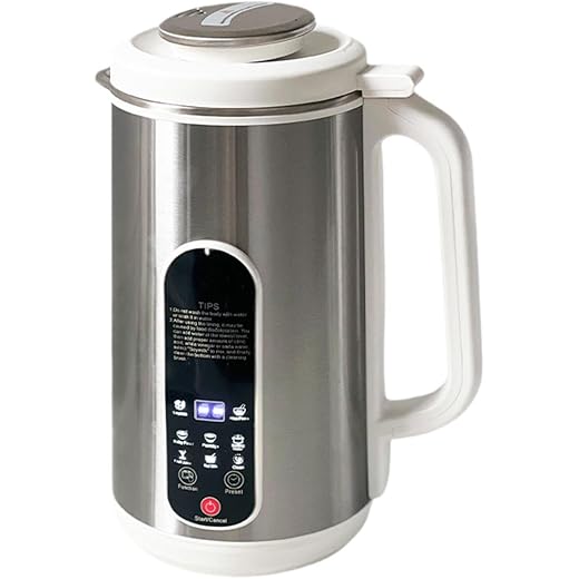 HEAVENGLOW Nut Milk Maker Keep Warm Low Noise Blender for Homemade Almond Milk Beverage