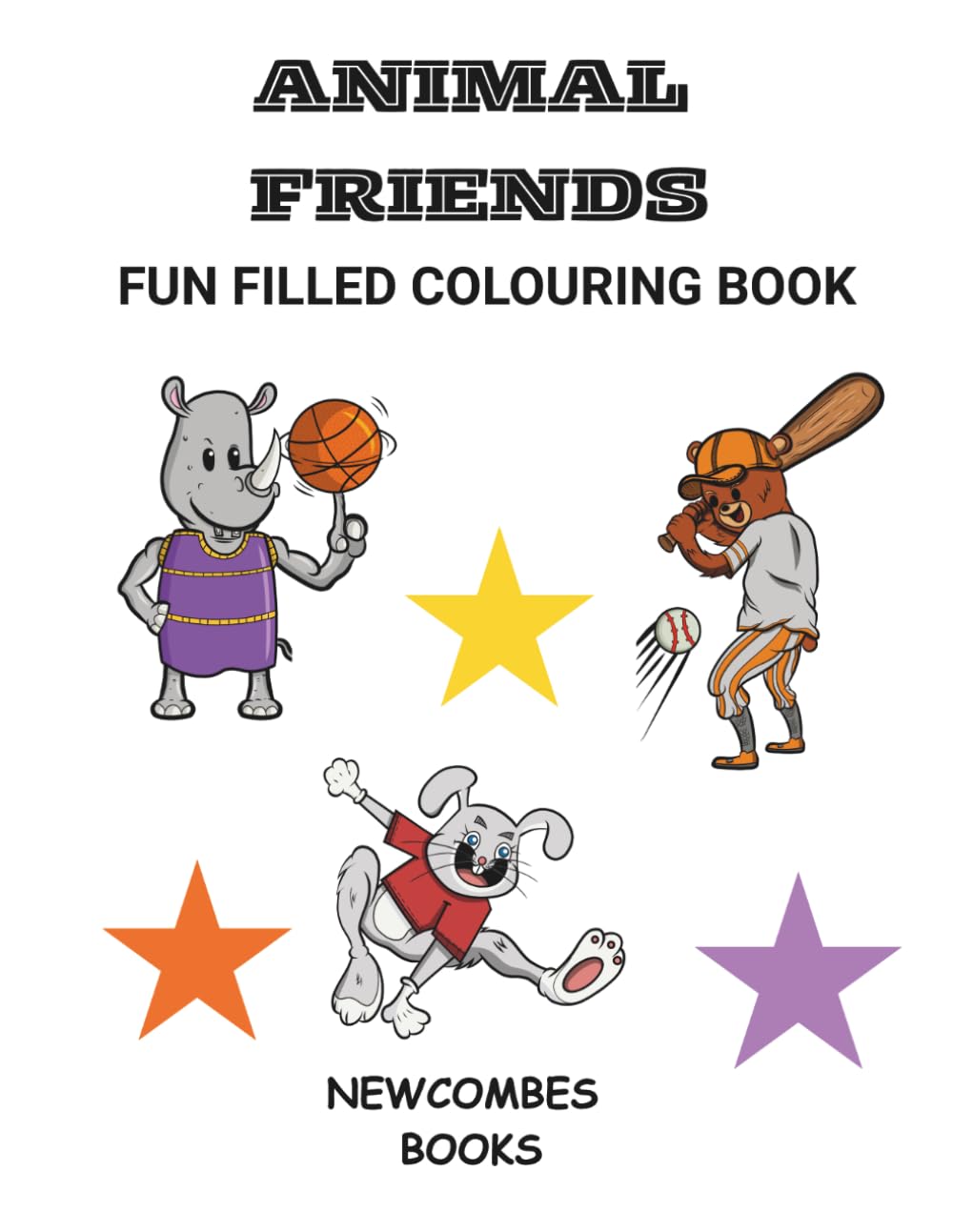 Animal friends: Fun filled colouring book