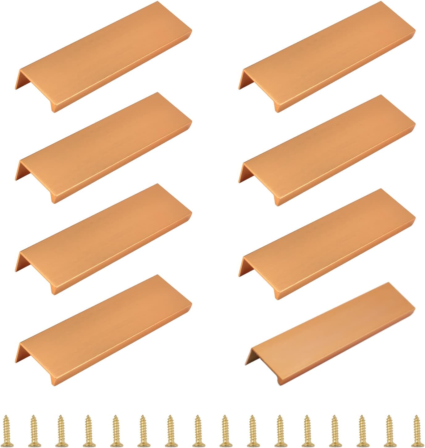 MOROBOR Finger Edge Pull, 8pcs Concealed Handle Modern Style Drawer