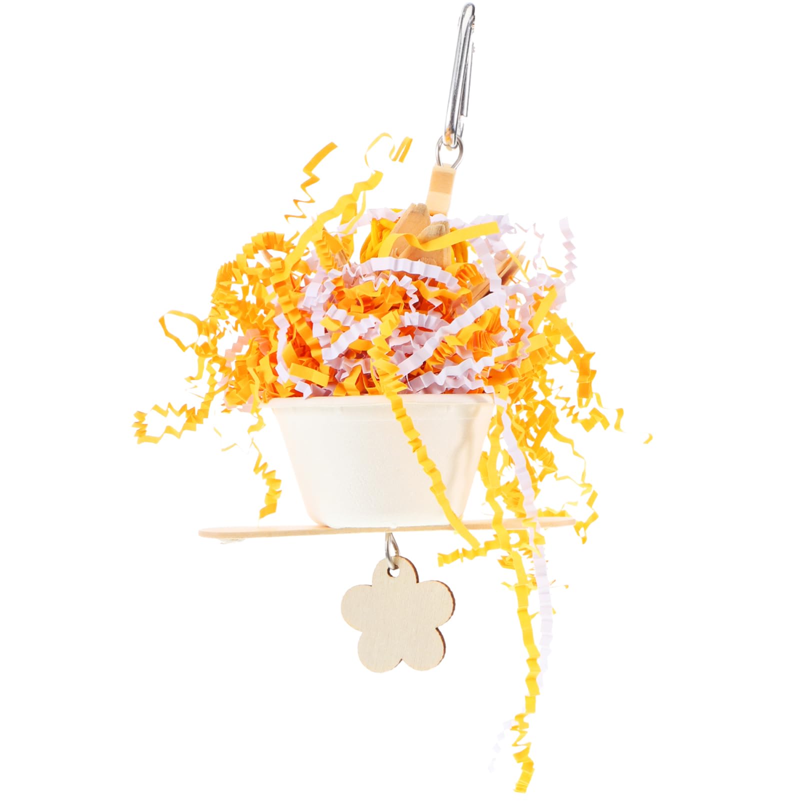 GALPADA Parrot Shredding Hanging Chewing for Parrots and Birds Cage Bird for Cockatiels Budgies and Macaws Safe Fun Activity to Promote Physical and Emotional Health