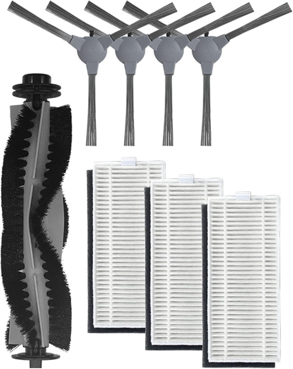 Replacement Parts Accessories Compatible for Coredy R3500 R3500s R550 R500+ R650 R600 R700 R750 R580 Robot Vacuum Cleaner, Main Side Brush Filter