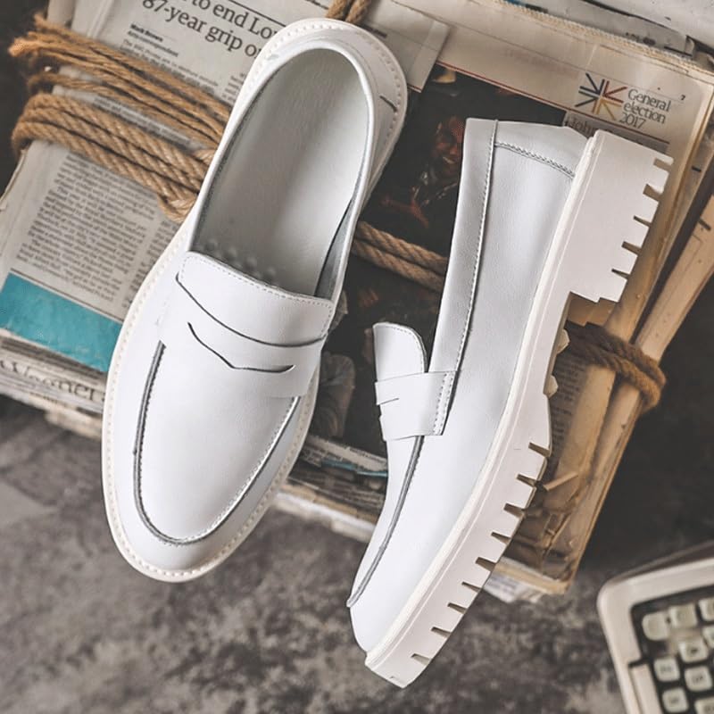 Men's Casual Flats Soft Driving Walking Loafer Shoes Breathable Comfort Business Oxford Shoes Men Classic Patent Leather Shoes4