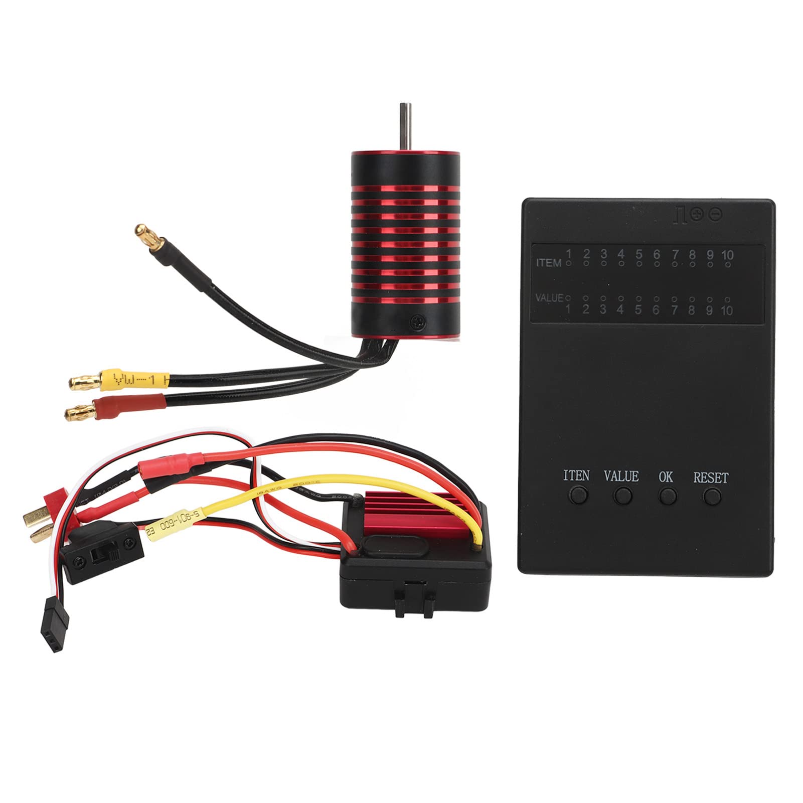 Części nadwozia i pyłoszczelna cewka miedziana, zestaw Rc Brushless-Esc, 4-biegunowy wirnik, stabilne wyjście z kartą programową do zdalnie sterowanych pojazdów, ogrzewanie bezszczotkowe Rc Esc (3700